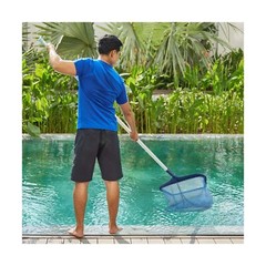 Stargoods Pool Skimmer Net, Heavy Duty Leaf Rake Cleaning Tool, Fine Mesh Net…