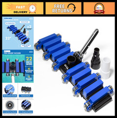 22&Prime; Extra Large Pool Vacuum Head – Commercial Grade, Weighted Plates, Hose Adapt