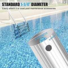 Professional 16 Foot Telescopic Aluminum Swimming Pool Pole – Attach 16ft
