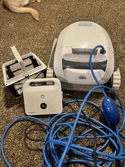 Dolphin E10 Automatic Robotic Pool Vacuum Cleaner, Active Scrubber Brush,