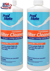 1-Quart 2-Pack Concentrated Pool Filter Cleaner Made in USA