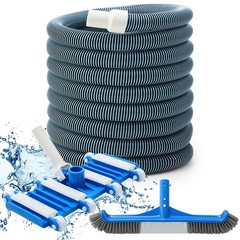 Innconee 3 Pcs Pool Cleaning Kit Swimming Pool Vacuum Head Hoses 1-1/2&Prime; x 30f…