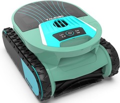 track cordless Pleco Pro Robotic Pool Cleaner Vacuum Smart Floor Wall Waterline