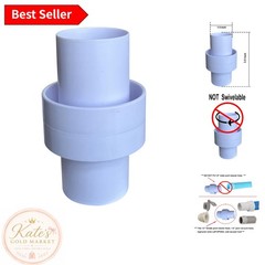 1.5&Prime; Plastic Pool Cleaner Hose Connector – Non-Swiveling Design for Easy Use