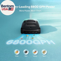 Sora 10 Cordless Pool Vacuum Robot for Inground & above Ground Pools, 6800 GPH S