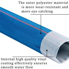 Zy-Hosetube Pool Backwash Hose 1-1/2 100 Ft Heavy Duty Pvc Water Discharge Pipe