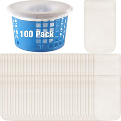 100 Pack Pool Skimmer Socks Filter Saver for Pool Filters