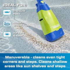 Aqua Broom Turbo Spa Vacuum for Hot Tub Cordless Hoseless Rechargeable USB Ch…