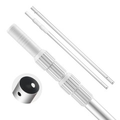 Telescopic Aluminum Pool Pole, Adjustable Length 3.4 to 12 ft with Twist Lock