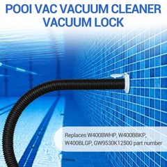 GW9530 Vac Port Fitting, White Free Swivel Pool Vacuum Suction Lock
