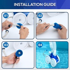 MUSCCCM for Polaris Pool Cleaner Parts, 12 Pack 12 (Blue), Blue-12