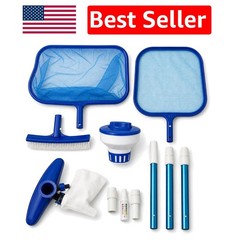 All-in-One Above Ground Pool Care Kit – Telescoping Pole & Vacuum Head Included