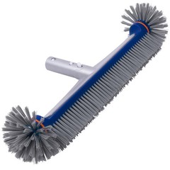 POOLAZA 360 Degree Pool Brush – Heavy Duty 17.5&Prime; 17.5 inches, Blue