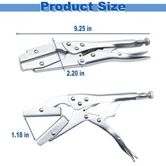 10-Inch Radiator Hose Clamp Pliers Set 4-Pack, Heavy Duty Self-Locking Pinch