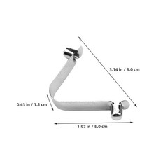 5pcs Stainless Steel Pool Pole Clips – 8mm V-Shape Butterfly Pool Clip – Double
