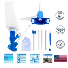 Effortless HYDROTOOLS Mini Venturi Pool & Spa Vacuum – Cordless, 1.2lb Design