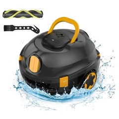 Smart Robotic Pool Cleaner with A Plastic Salvage Hook for Inground & Above pool