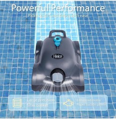 Hinice Cordless Robotic Pool Cleaner,Automatic Pool Vacuum Robot up to 2153 sqft