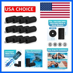 12 Pack for Polaris Pool Cleaner Parts, Sweep Hose Tail Scrubbers Replacement…
