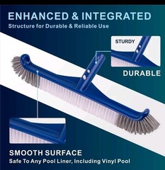 POOLAZA Pool Brush 17.5 » Pool Brush Head for Inground Pools & Above-Ground P…