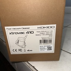 KOKIDO Xtrovac 410 Rechargeable Cordless Pool Leaf Vacuum – Open Box New