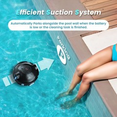 Powerful Suction Pool Robot – This cleaner boasts IPX8 waterproof durability and