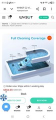 (2026 New) WYBOT C2 Vision Cordless Robotic Pool Cleaner WARRANTY INCLUDED