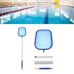 5-Section Pool Cleaning Net With Pole Shallow Skimmer