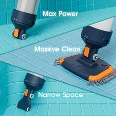 AquaFysh Powerful Cordless Pool Vacuum 25-Micron Ultra Fine Filter REG $150