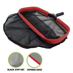 Primal Accessories Commercial Grade Leaf Rake 19&Prime; with 13&Prime; Black Stiff Nylon Net