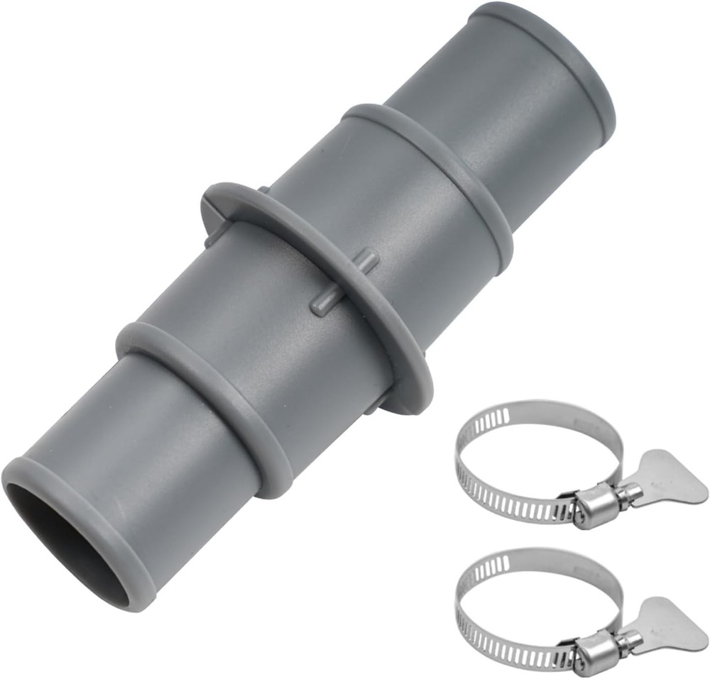 Pool Hose Adapter Connector Coupling 1-1/4&Prime; or 1-1/2&Prime; Plastic Pool Vacuum Hose A