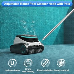 succulentlovers Pool Retrieval Hook with 70 Inch Adjustable Stainless 1pcs long