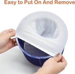 Pool Skimmer Socks Reusable 100 Pack for Above Ground Inground Pool Filter