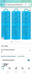 3 Pack HOTUBJOY Hot Tub Filter Spa Mineral Cartridge Sticks VVEBUY New in Box
