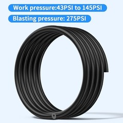 Silicone Vacuum Hose Kit – 6PCS 5FT Vacuum Line (1/8&Prime; 5/32&Prime; 3/16&Prime; 1/4&Prime; Black