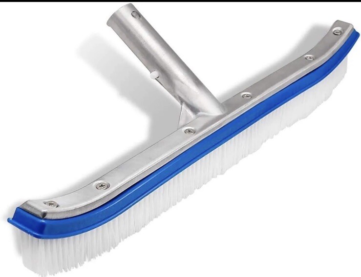 Brand NEW 18&Prime; Curved Wall Floor Brush for In/Above Ground Swimming Pool Summer