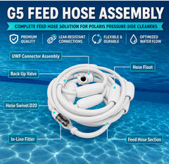 G5 Pool Cleaner Feed Hose Replacement Compatible with Polaris 280, 380, 180, 39