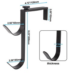 2pcs Pool Pole Hooks, Adjustable Thickened Panel Pool Fence Equipment Hooks M…