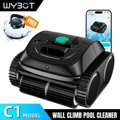 WYBOT C1 Wall Climbing Pool Cleaner Cordless Robotic Pool Vacuum In-Ground Pool