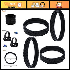 4 Pack Pool Cleaner Wheel Tires – Heavy-Duty Rubber for Zodiac MX8/MX6 Elite – U