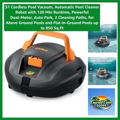 S1 Dual-Motor Pool Vacuum: Lightweight, Efficient & Cordless Cleaning Solution