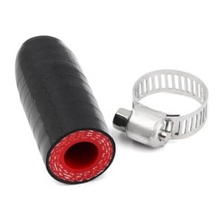 Silicone Coolant Cap Vacuum Hose Plug with Clamp,High Temperature 3/8&Prime;(9.5mm)