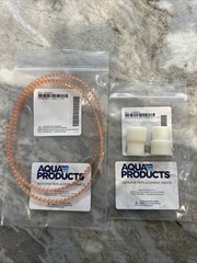 AQUABOT AQUA PRODUCTS DRIVE BELT KIT (2) & SLEEVE ROLLER (2) A3302 A3506 NEW