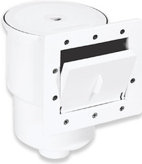Swimline HYDROTOOLS Standard ABS Thru-Wall Skimmer Kit, White – Return Fitting &