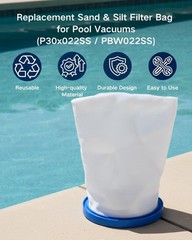 Reusable Sand & Silt Filter Bag for Pool Vacuums – Universal Compatibility
