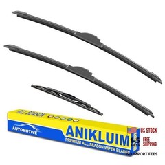 13&Prime;+ 13&Prime; Wiper Blades with 17&Prime; Rear Wiper Blades Set Replacement for 1997