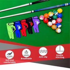 Pool Glove Left Hand 3 Finger for Right-Handed Player, Breathable Billiards Glov