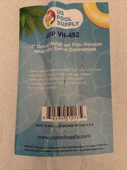 U.S. Pool Supply Deluxe Weighted Pool Vacuum Head, Protection Bumper, Liners