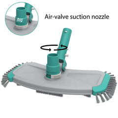 14&Prime; Weighted Pool Vacuum Head with Air Valve Fit 1 -1/4 & 1- 1/2&Prime;