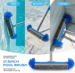 Pool Cleaning Kit with Telescopic Pole, Pool Net with Pole & Dual Skimmers – Pre